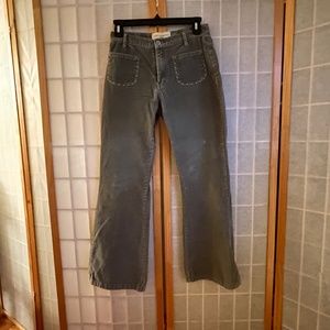 Vintage Y2K Gap Patch Pocket Flair bootcut corduroy pants,  size 2 (kids sz 14)